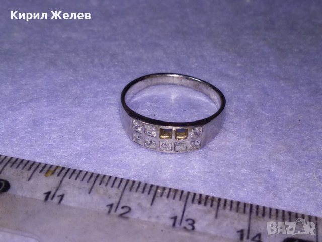 СКЪПОЦЕНЕН СРЕБЪРЕН ФешънАРТ ПРЪСТЕН РОДИРАНО СРЕБРО 925 сЛАБОРАТОРЕН МОЙСАНИТ 2камъка ЛИПСВАТ 39720, снимка 10 - Пръстени - 42843866