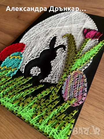 Стринг арт картина Великден , снимка 2 - Картини - 54005250