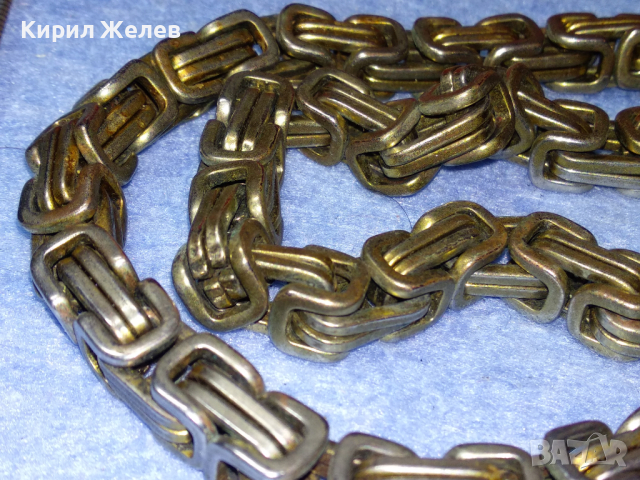 ВНУШИТЕЛЕН СТОМАНЕН ЛАНЕЦ НЕРЪЖДАЕМА БЛАГОРОДНА СТОМАНА ВИНТИДЖ ПЛЕТКА 44113, снимка 17 - Колиета, медальони, синджири - 44756258