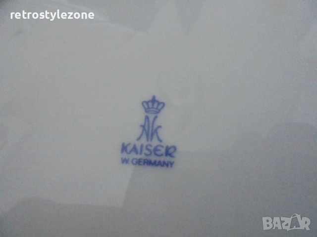 № 8534 Винтидж порцеланово пано с птица – Kaiser Germany  , снимка 4 - Други ценни предмети - 53892832