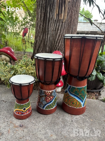 Тарамбука от дърво  40см.,30см и 20см., снимка 2 - Ударни инструменти - 31609598