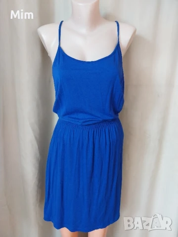 XL  Синя къса рокля, снимка 5 - Рокли - 50671252
