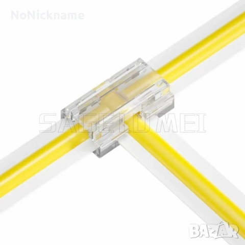 10бр. 2-пинов COB конектор за LED лента 8в1 за PCB LED лента с ширина 8мм L/T/X форма, снимка 9 - Лед осветление - 52610949
