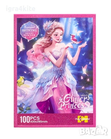 НОВО! 4 модела Луксозни блестящи пъзели с брокат 100 ч. с феи и принцесиза за момичета , снимка 11 - Игри и пъзели - 51359187