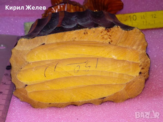 СТАРА РУСКА ФИГУРА КАТЕРИЧКА ЛИПОВО ДЪРВО СКУЛПТУРА ХУДОЖЕСТВЕНА РЪЧНА ИЗРАБОТКА ЛАКИРАНА СССР 42822, снимка 5 - Статуетки - 44186632