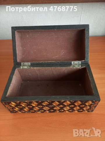 стара дървена кутия за бижута , снимка 7 - Антикварни и старинни предмети - 53901715