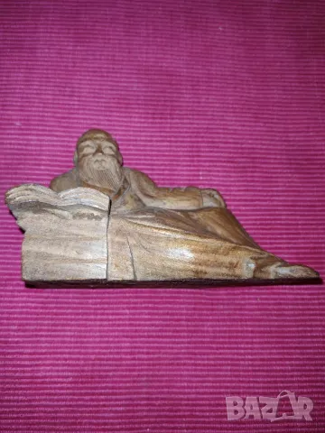 Стара,китайска, статуетка, дърворезба. , снимка 2 - Статуетки - 49749583