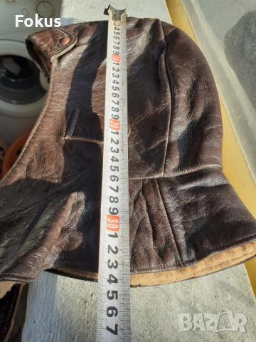 Страхотен кожен пилотски шлем боне ВСВ, снимка 7 - Антикварни и старинни предмети - 53333541