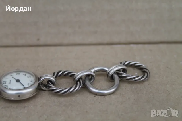 Дамски сребърен швейцарски часовник ''Borier'', снимка 11 - Дамски - 47903230