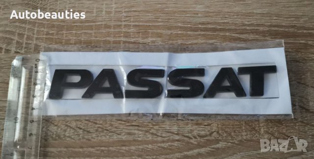 Черен надпис емблема Volkswagen Passat, снимка 3 - Аксесоари и консумативи - 38038422