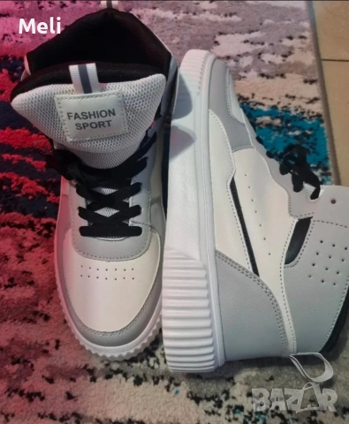 Нови спортни кецове – бяло/сиво, №43, снимка 2 - Кецове - 52968225