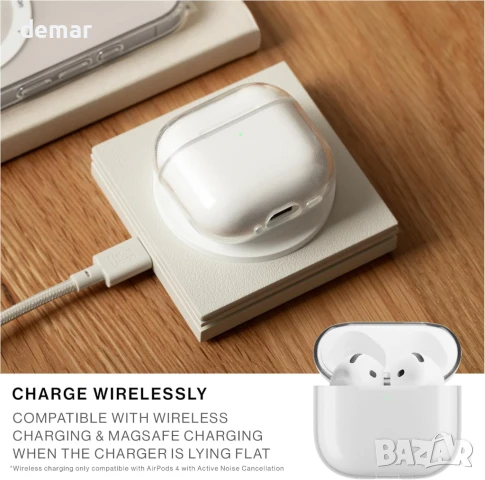 Прозрачен калъф Native Union (Re) за AirPods 4 – безжично зареждане, снимка 7 - Безжични слушалки - 51337818