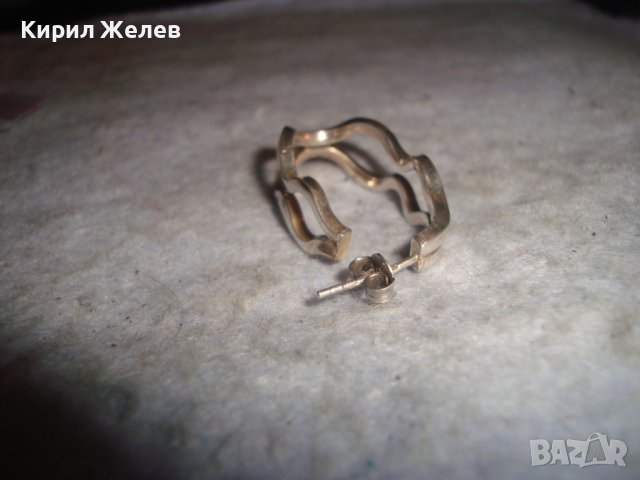 КРАСИВА АРТ СРЕБЪРНА ОБЕЦА СРЕБРО 925 МАЙСТОРСКА ХУДОЖЕСТВЕНА ИЗРАБОТКА 27566, снимка 3 - Обеци - 36776383