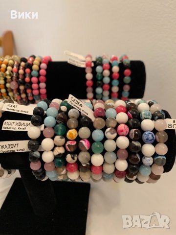 Гривна от естествен камък , снимка 3 - Гривни - 40045404