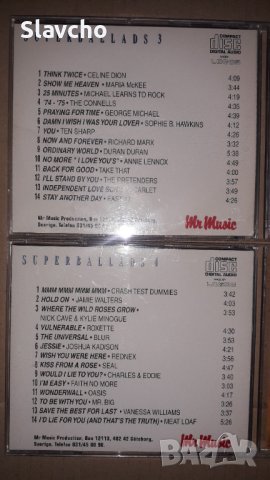 Компакт дискове на Mr.Music/ SUPERBALLADS 3/4 - 1994/95, снимка 10 - CD дискове - 44463733
