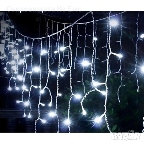 12метра Коледна Инсталация Висящи Лампи Тип Висулка, снимка 3 - Декорация за дома - 52311127