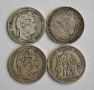 4 сребърни франкови монети, снимка 2