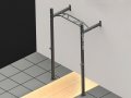 Стойка за клек с комбиниран лост за монтаж на стена - Squat Rack, снимка 3