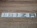 сребрист надпис Seat Ibiza стар стил, снимка 1