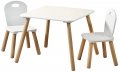 Детска маса и два стола Kesper Kinder Germany със забележка , бял цвят, снимка 2