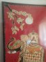 Ръчно рисувана индийска авторска  коприна, снимка 3