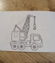 Персонализирана книжка за оцветяване багер / строителни машини, снимка 2