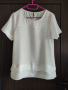 бяла стилна блуза, снимка 1 - Тениски - 44696627