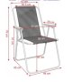 Сгъваем стол, Изработен от стомана и textilene stol , снимка 3