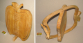 Сгъваема дървена фруктиера Ябълка 33 см, неупотребявана отлична, снимка 3