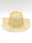 Ръчно плетена каубойска сламена шапка с повдигната периферия, 5цвята , снимка 11