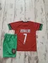 Червен Детски Екип CR7 RONALDO Португалия 2025г Комплект с шорти и анцуг 128, снимка 12