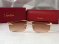 Cartier Мъжки слънчеви очила правоъгълни 3 цвята дамски унисек, снимка 10