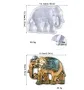Голям декориран слон силиконов молд форма фондан гипс шоколад смола, снимка 2