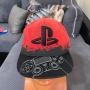 PlayStation шапка с козирка червено черно бродирано лого, снимка 1