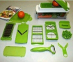 Кухненско Ренде за зеле, моркови с контейнер - N i c e r Dicer Plus от 13 части, снимка 3
