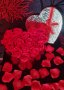 Червени рози в кутия сърце/кутия с 17 броя червени рози/Кутия сърце, снимка 3