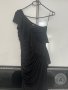 Дълга черна рокля с едно рамо размер S, снимка 2