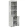 vidaXL Висок шкаф, Бетонно сиво, 50x35x180 cм инженерно дърво, снимка 5