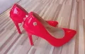 Продавам - Дамски лачени елегантни, червени обувки - 35 номер, снимка 6