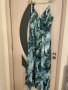 Разкошна ефирна цепка  нова елегантна ефирна дълга рокля екзотичен тропически принт номер 40, снимка 5