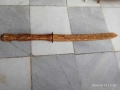Сабя със ръчна дърворезба и уникална ножница. Уникат., снимка 1