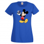 Дамска тениска Mickey Mouse SAAB .Подарък,Изненада,