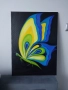 Картина Бабочка холст масло 70x50 см, снимка 1