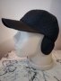 Зимни черни шушлякови шапки с козирка и ушички, снимка 1