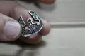 Сребърен пръстен Римски шлем, снимка 10