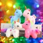 🦄 Розов еднорог играчка (12 см / 10 см) плюшена, снимка 3