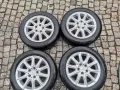 4бр ЛЕТИ джанти 16" 5Х112 ALUETT с гуми 205/55/16 UNIROYAL за VW Audi , снимка 1