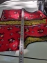 Старо червено шарено елече елек за народна носия, снимка 8