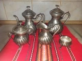Страхотен стар посребрен сервиз - Alpaca - 5 части, снимка 5