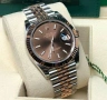 Rolex Datejust 41mm Two Tone Rose Gold Chocolate Automatic Мъжки / Унисекс Различни Варианти, снимка 3